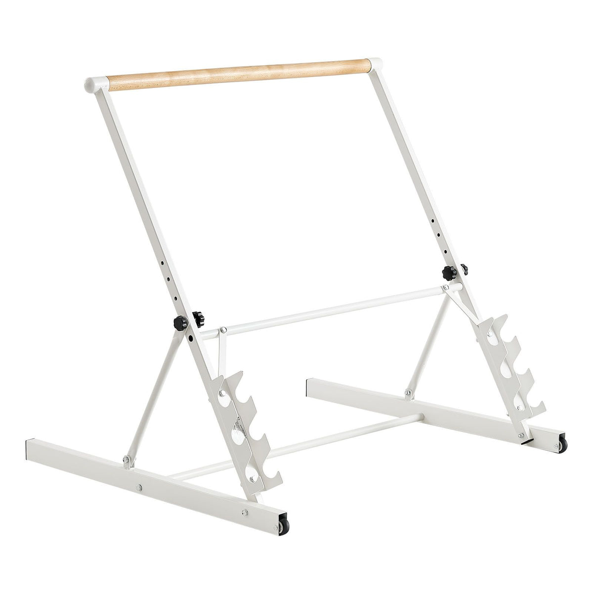 Ballet Barre, Freestanding Portable Barre Bar, Home Fitness Exercise Equipment for Abs, Arms, Strength, and Cardio, Easy to Store Foldable Stretching Dance Bars, 4 Level Height Adjustable