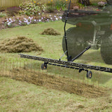 Spreaders & Wheelbarrows: VEVOR Tow Behind Dethatcher, 1.5m Tow Dethatcher with 24 Steel Tines, Lawn Dethatcher Rake for ATV or Mower, Tow Behind Lawn Rake with Lift Handle for Leaves, Pine Needles, and Grass
