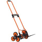 Hair Colouring: VEVOR Stair Climbing Cart, 54 kg Stair-Climbing Capacity, Portable Folding Trolley Cart with Telescoping Handle, 6 Wheels and 2 Bungee Cords, Stair Climber Dolly for Home, Groceries, Warehouse