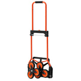 Hair Colouring: VEVOR Stair Climbing Cart, 54 kg Stair-Climbing Capacity, Portable Folding Trolley Cart with Telescoping Handle, 6 Wheels and 2 Bungee Cords, Stair Climber Dolly for Home, Groceries, Warehouse
