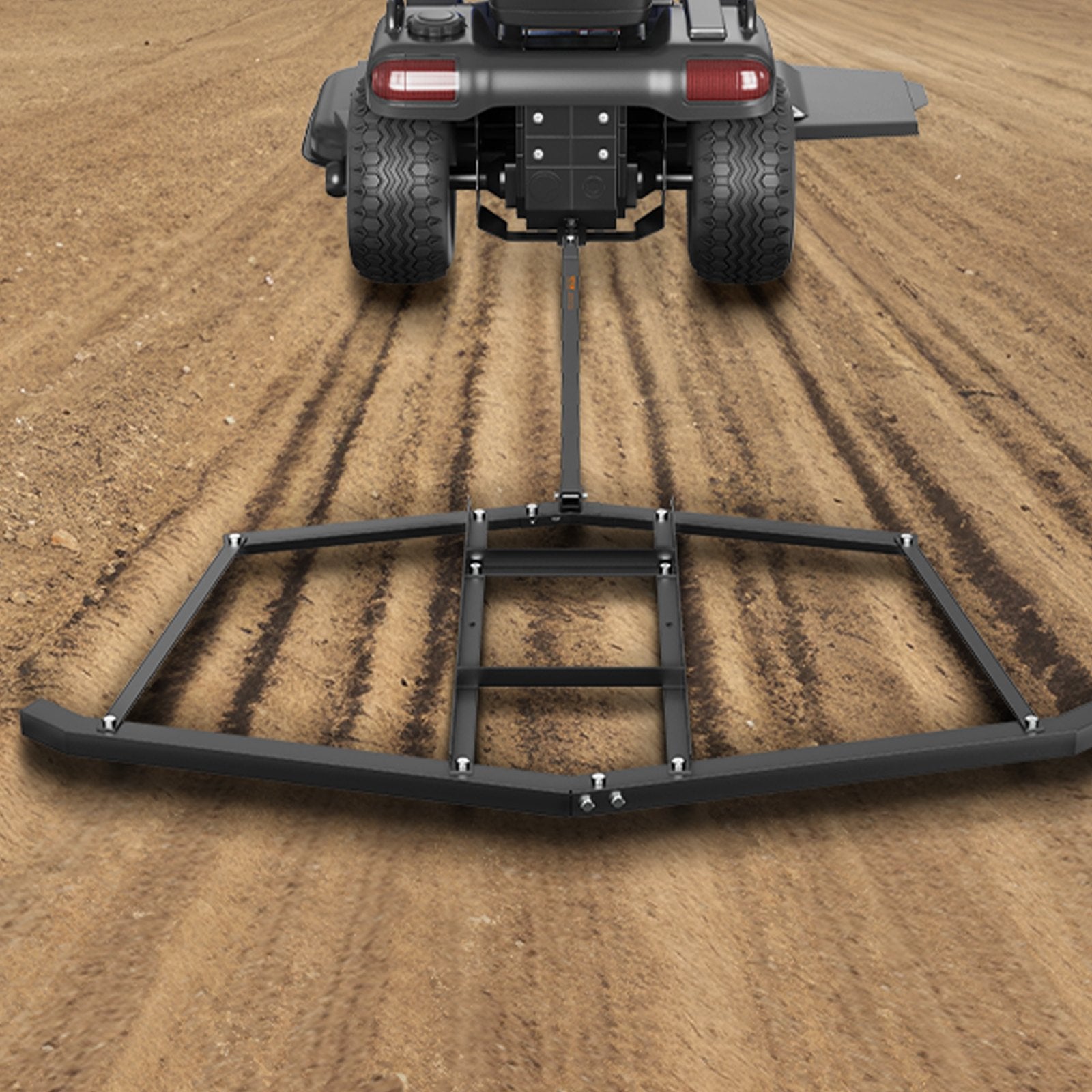 Lawn Rollers: VEVOR Driveway Drag, 76.57" Width Tow Behind Drag Harrow, Q235 Steel Driveway Grader with Adjustable Bars, Support up to 50 lbs, Driveway Tractor Harrow for ATVs, UTVs, Garden Lawn Tractors