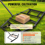 Lawn Rollers: VEVOR Driveway Drag, 84" Width Tow Behind Drag Harrow, Q235 Steel Driveway Grader with Adjustable Bars, Support up to 50 lbs, Driveway Tractor Harrow for ATVs, UTVs, Garden Lawn Tractors
