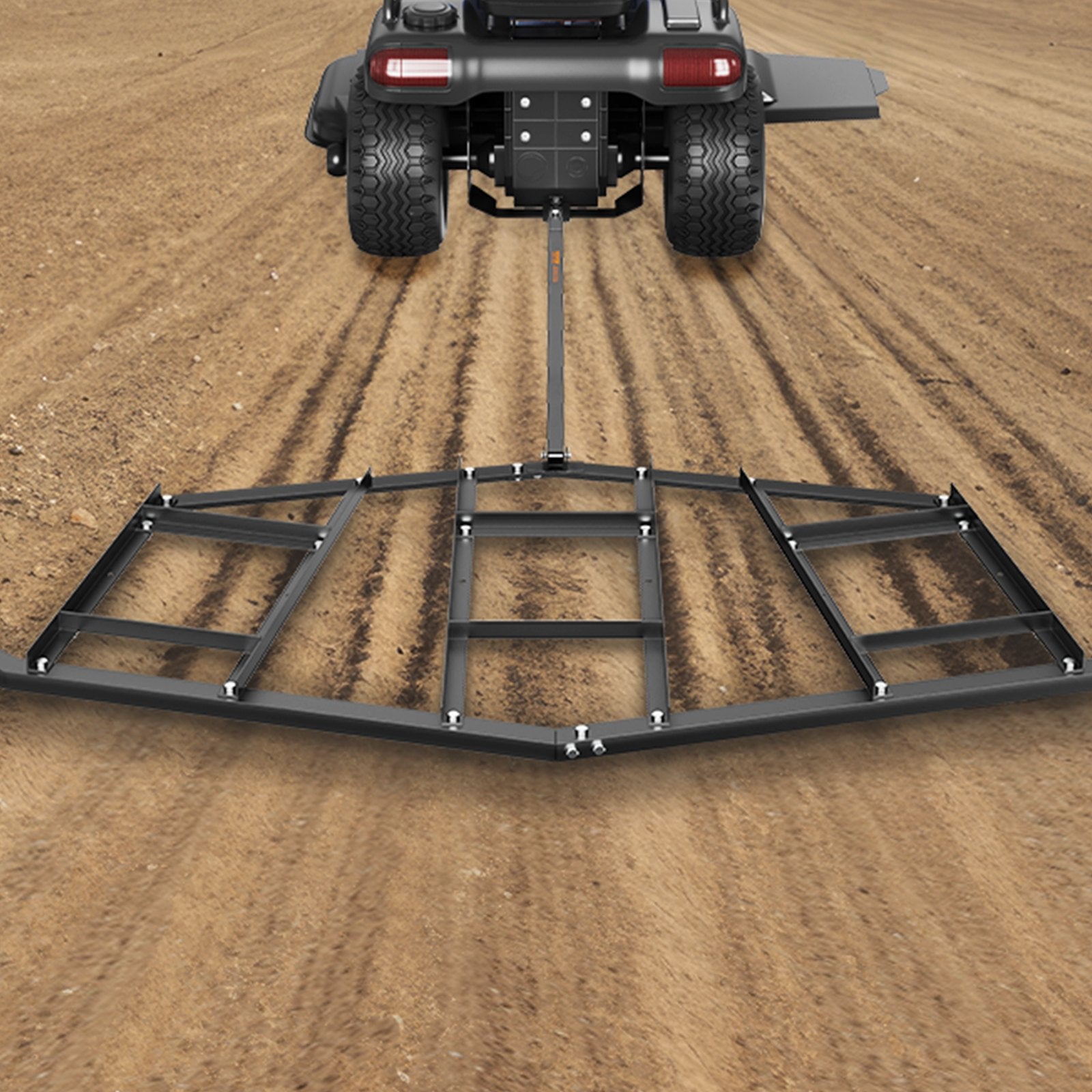 Lawn Rollers: VEVOR Driveway Drag, 84" Width Tow Behind Drag Harrow, Q235 Steel Driveway Grader with Adjustable Bars, Support up to 50 lbs, Driveway Tractor Harrow for ATVs, UTVs, Garden Lawn Tractors