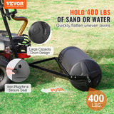 Traffic Control & Parking Tools: VEVOR Tow Behind Lawn Roller, 400lbs Sand/Water Filled Yard Roller, LLDPE Drum and Steel Frame Sod Roller with Easy-turn Plug, Tow Behind a Tractor or ATV for Lawn, Garden, Farm, Park, Black