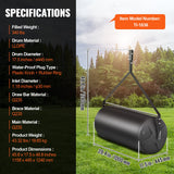 Traffic Control & Parking Tools: VEVOR Tow Behind Lawn Roller, 400lbs Sand/Water Filled Yard Roller, LLDPE Drum and Steel Frame Sod Roller with Easy-turn Plug, Tow Behind a Tractor or ATV for Lawn, Garden, Farm, Park, Black