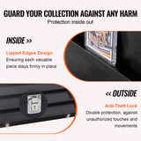 Saw Accessories: VEVOR 36 Graded Sports Card Display Case, 775 x 617 x 55 mm, Baseball Card Display Frame with 98% UV Protection Clear View PC Glass, Lockable Wall Cabinet for Football Basketball Hockey Trading Card
