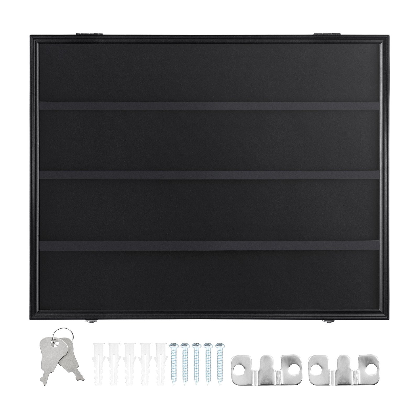 Saw Accessories: VEVOR 36 Graded Sports Card Display Case, 775 x 617 x 55 mm, Baseball Card Display Frame with 98% UV Protection Clear View PC Glass, Lockable Wall Cabinet for Football Basketball Hockey Trading Card