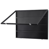 Saw Accessories: VEVOR 36 Graded Sports Card Display Case, 775 x 617 x 55 mm, Baseball Card Display Frame with 98% UV Protection Clear View PC Glass, Lockable Wall Cabinet for Football Basketball Hockey Trading Card
