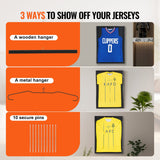 Basketball & Basketball Accessories: VEVOR Jersey Display Frame Case, 590 x 790 x 40 mm, Large Lockable Sport Jersey Shadow Box with 98% UV Protection PC Glass and Hangers, for Baseball Basketball Football Hockey Shirt and Uniform