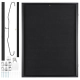 Basketball & Basketball Accessories: VEVOR Jersey Display Frame Case, 590 x 790 x 40 mm, Large Lockable Sport Jersey Shadow Box with 98% UV Protection PC Glass and Hangers, for Baseball Basketball Football Hockey Shirt and Uniform