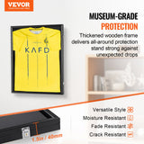Basketball & Basketball Accessories: VEVOR 2PCs Jersey Display Frame Case, 590 x 790 x 40 mm, Large Lockable Sport Jersey Shadow Box with 98% UV Protection PC Glass and Hangers, for Baseball Basketball Football Hockey Shirt and Uniform
