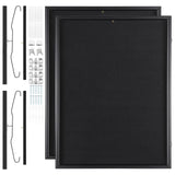 Basketball & Basketball Accessories: VEVOR 2PCs Jersey Display Frame Case, 590 x 790 x 40 mm, Large Lockable Sport Jersey Shadow Box with 98% UV Protection PC Glass and Hangers, for Baseball Basketball Football Hockey Shirt and Uniform