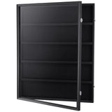 Storage Boxes: VEVOR 35 Graded Sports Card Display Case, 617 x 775 x 55 mm, Baseball Card Display Frame with 98% UV Protection Clear View PC Glass, Lockable Wall Cabinet for Football Basketball Hockey Trading Card