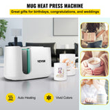Coffee Machines & Accessories: VEVOR Mug Press Machine Automatic Heat Press Sublimation Printing 11-15oz Cup