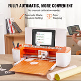 Gardening Tools: VEVOR Vinyl Cutter Machine, Bluetooth Connectivity DIY Cutting Machine, Compatible with iOS, Android, Windows and Mac, Massive Designs Included, for Creating Customized Cards, Home Decor