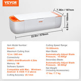 Gardening Tools: VEVOR Vinyl Cutter Machine, Bluetooth Connectivity DIY Cutting Machine, Compatible with iOS, Android, Windows and Mac, Massive Designs Included, for Creating Customized Cards, Home Decor