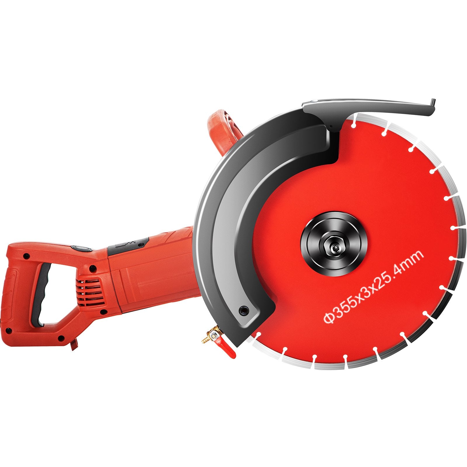 Saw Accessories: VEVOR Electric Concrete Saw, 14" Concrete Cutter, 1800W Concrete Saw, Electric Circular Saw with 14" Blade and Tools, Masonry Saw for Granite, Brick, Porcelain, Reinforced Concrete and Other Materials