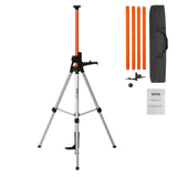 Camera Accessories: VEVOR Laser Level Tripod, 1/4"-20 & 5/8"-11 Thread Mount, 40.94-133.85 inch Height Adjustment with Level Bubble & Heavy-duty Stand, Extendable Pole Lightweight Aluminum Tripod for Laser Scanner
