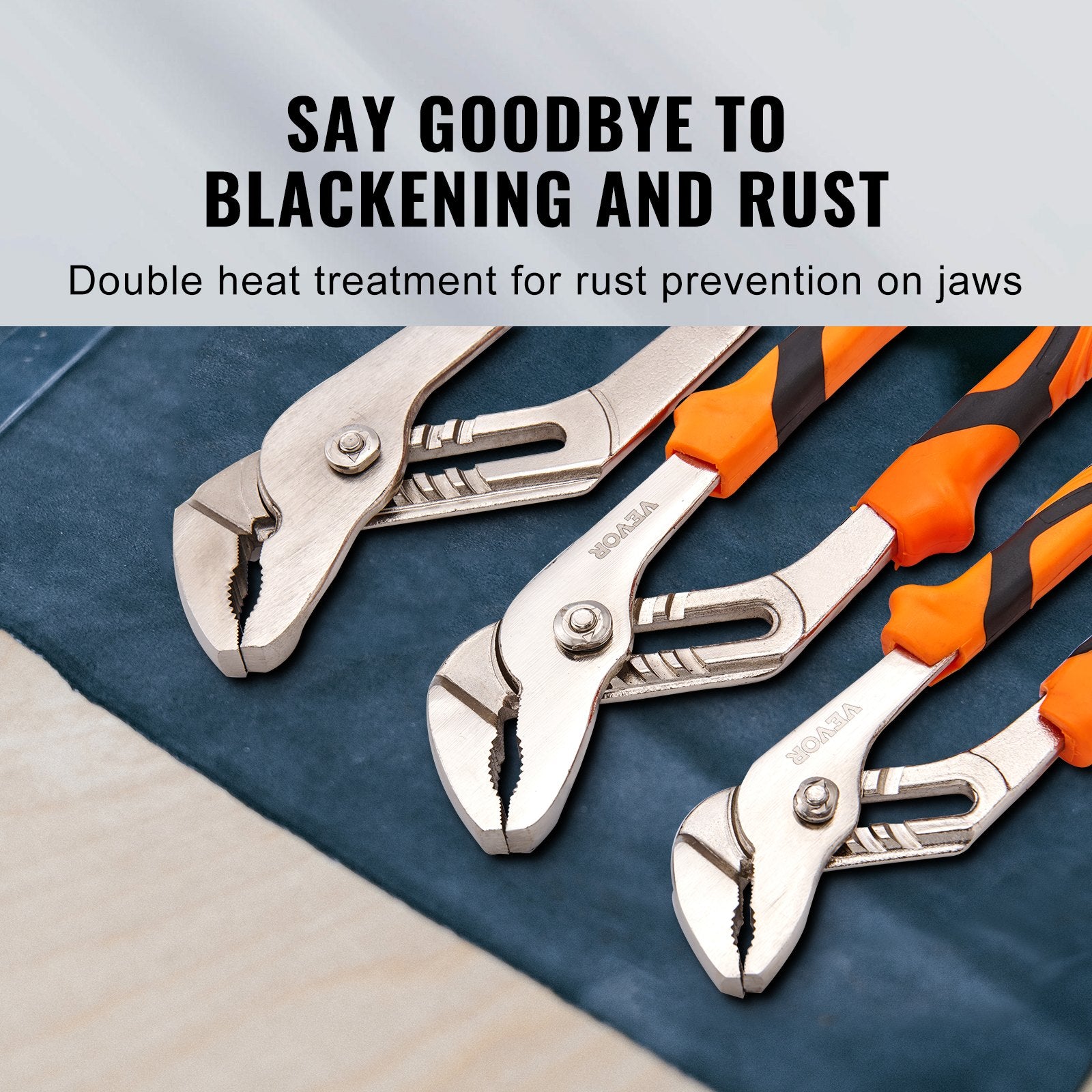 Hand Tools: VEVOR Groove Joint Pliers Set Water Pump Pliers 3-Piece 12