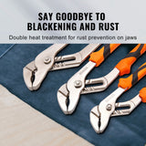 Hand Tools: VEVOR Groove Joint Pliers Set Water Pump Pliers 3-Piece 12