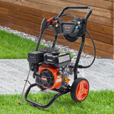 Fuel & Exhaust: VEVOR Gas Pressure Washer Gas Powered Washer 3400 PSI 2.6 GPM 210cc 5 Nozzles