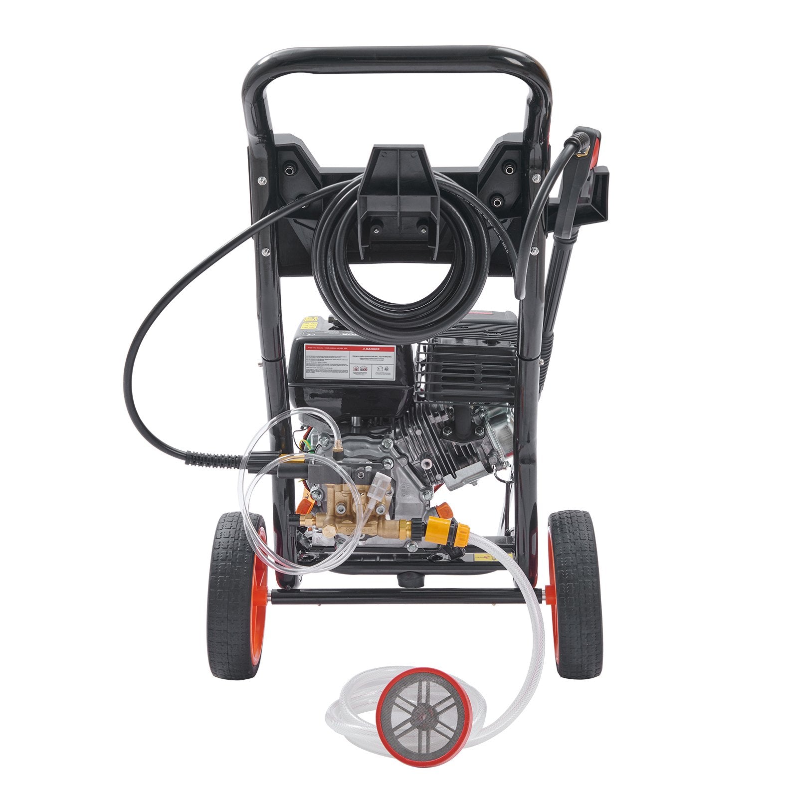 Fuel & Exhaust: VEVOR Gas Pressure Washer Gas Powered Washer 3600 PSI 2.6 GPM 210cc 5 Nozzles