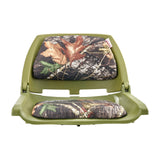 Boating Accessories: VEVOR Boat Seat, Low Backrest, Folding Fishing Boat Seat with Thickened Sponge Cushion & PU Polyester Fabric, Strong PP Frame, Flip Up Boat Seat for Fishing Boats, Yachts, Ships, Camouflage Color