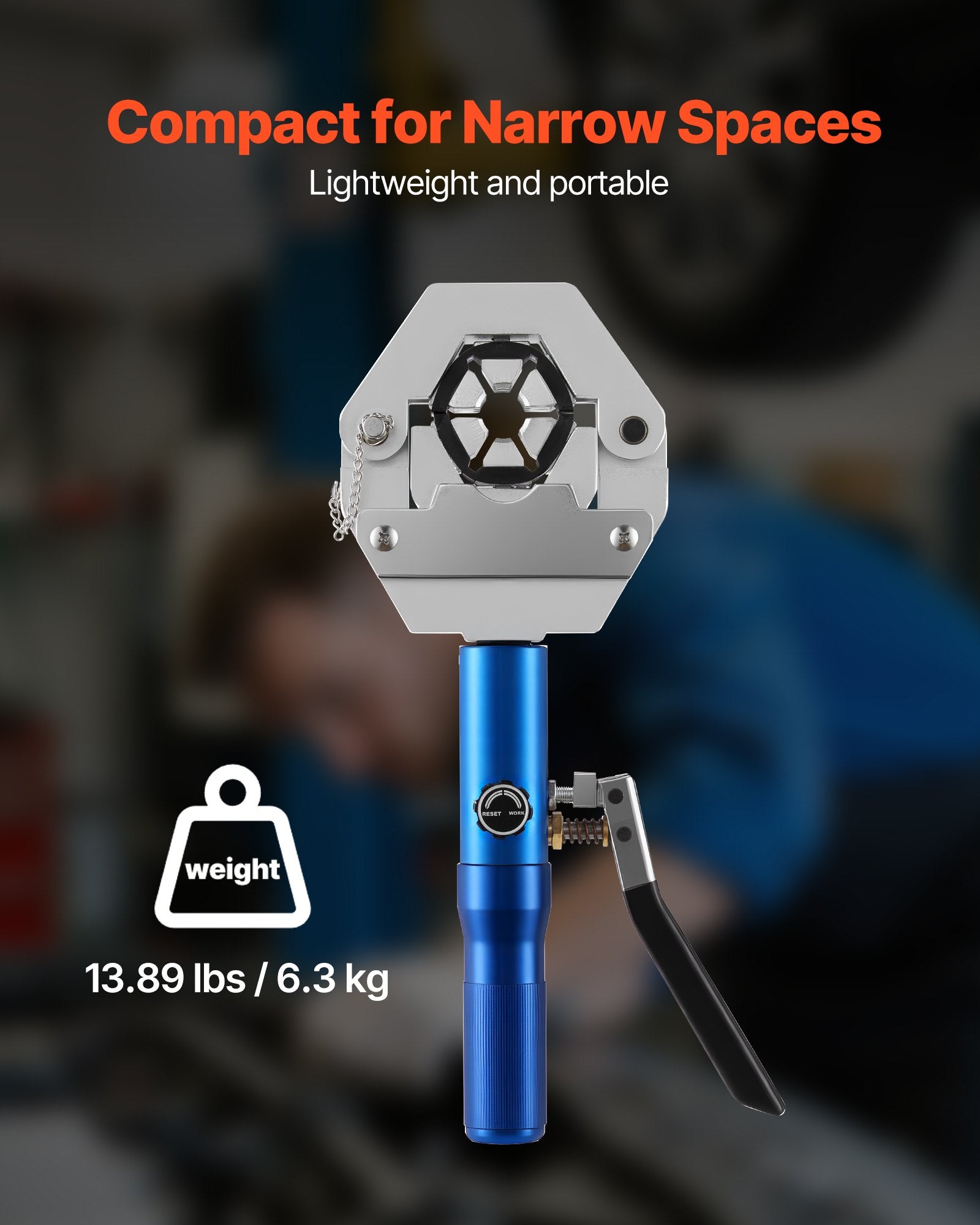 Caulking Tools: VEVOR Hydraulic Hose Crimper, Hydra-Krimp AC Hose Crimper Kit with 7 Dies Snap-On, Integral Manual Hydraulic A/C Hoses Crimping Tool for Automotive & Air Conditioning Repair - with Carrying Case