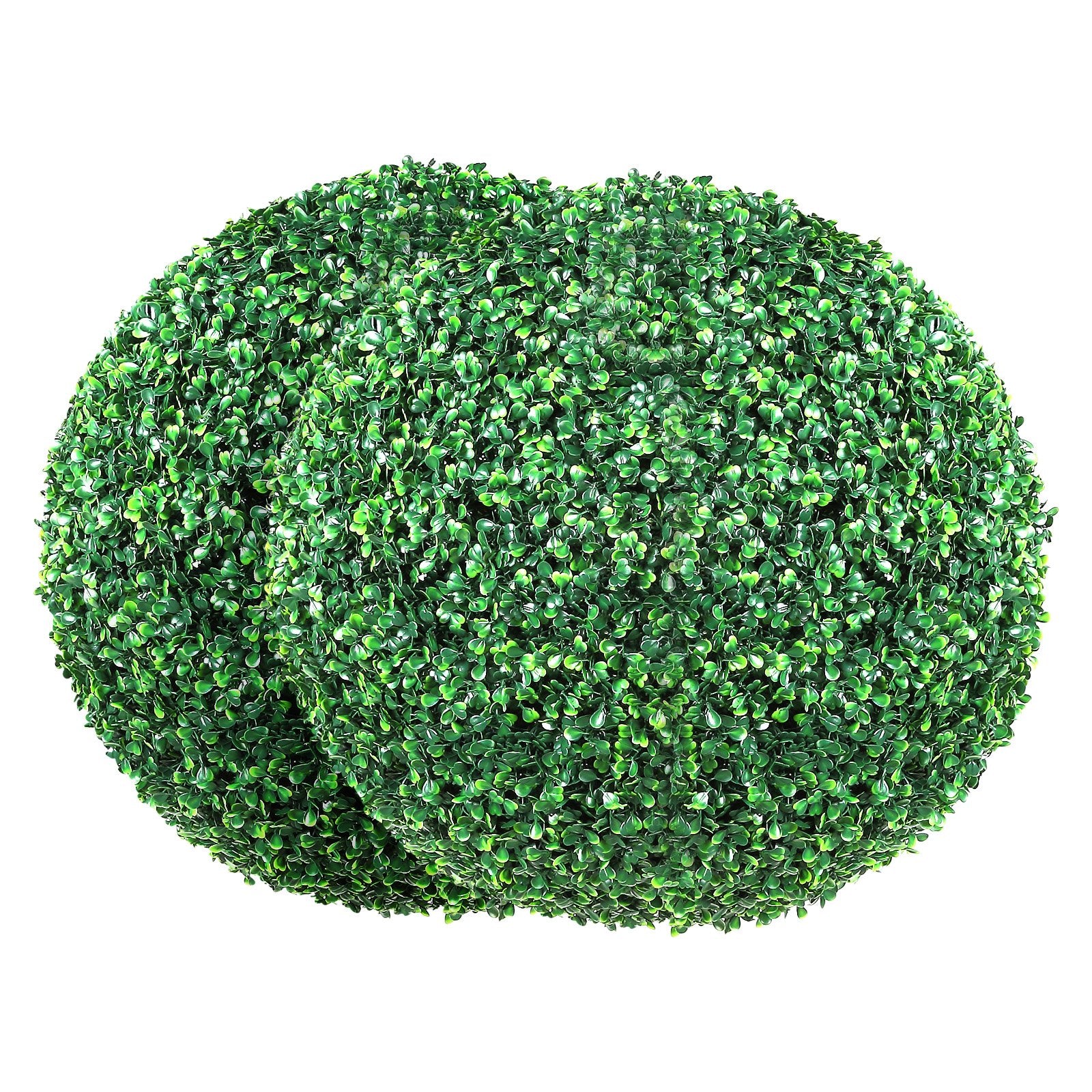 Garden Ornaments: VEVOR Artificial Topiaries Boxwood Trees, (2 Pieces), Ball-Shape Faux Topiaries Plant, All-year Green Feaux Plant Decorative Balls for Backyard, Balcony,Garden, Wedding and Home