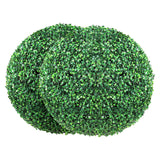 Garden Ornaments: VEVOR Artificial Topiaries Boxwood Trees, (2 Pieces), Ball-Shape Faux Topiaries Plant, All-year Green Feaux Plant Decorative Balls for Backyard, Balcony,Garden, Wedding and Home