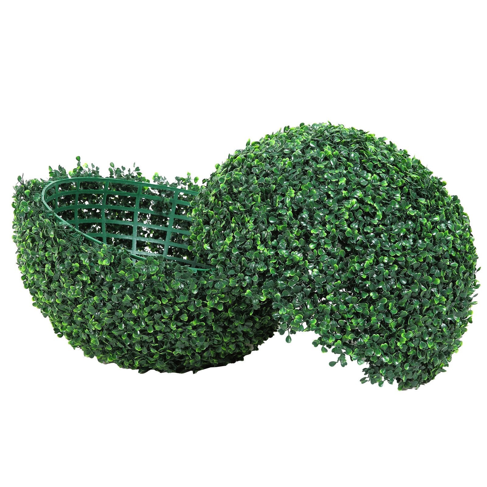 Garden Ornaments: VEVOR Artificial Topiaries Boxwood Trees, (2 Pieces), Ball-Shape Faux Topiaries Plant, All-year Green Feaux Plant Decorative Balls for Backyard, Balcony,Garden, Wedding and Home