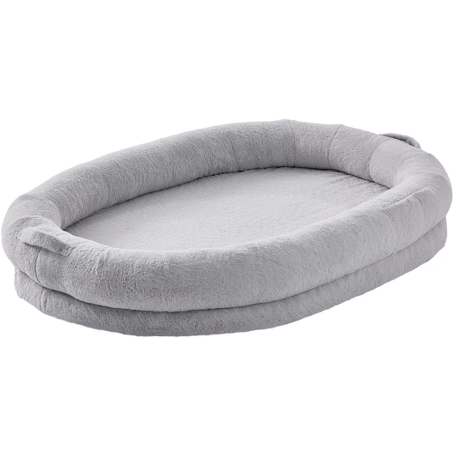 Dog Beds: VEVOR Human Dog Bed 1825x1220x254 mm Human Size Dog Bed Washable Faux Rabbit Fur