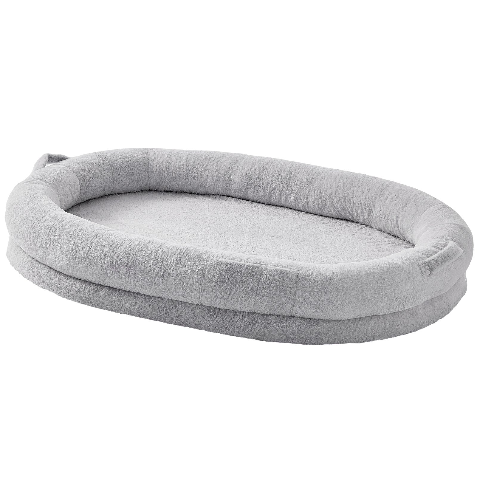 Dog Beds: VEVOR Human Dog Bed 1825x1220x254 mm Human Size Dog Bed Washable Faux Rabbit Fur