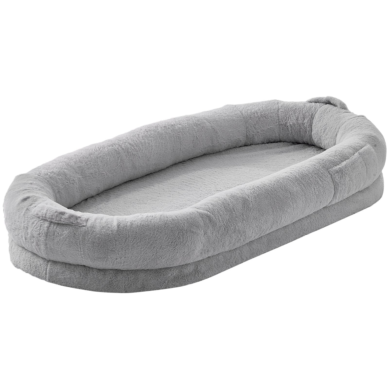 Dog Beds: VEVOR Human Dog Bed 1720x890x250 mm Human Size Dog Bed Washable Faux Rabbit Fur