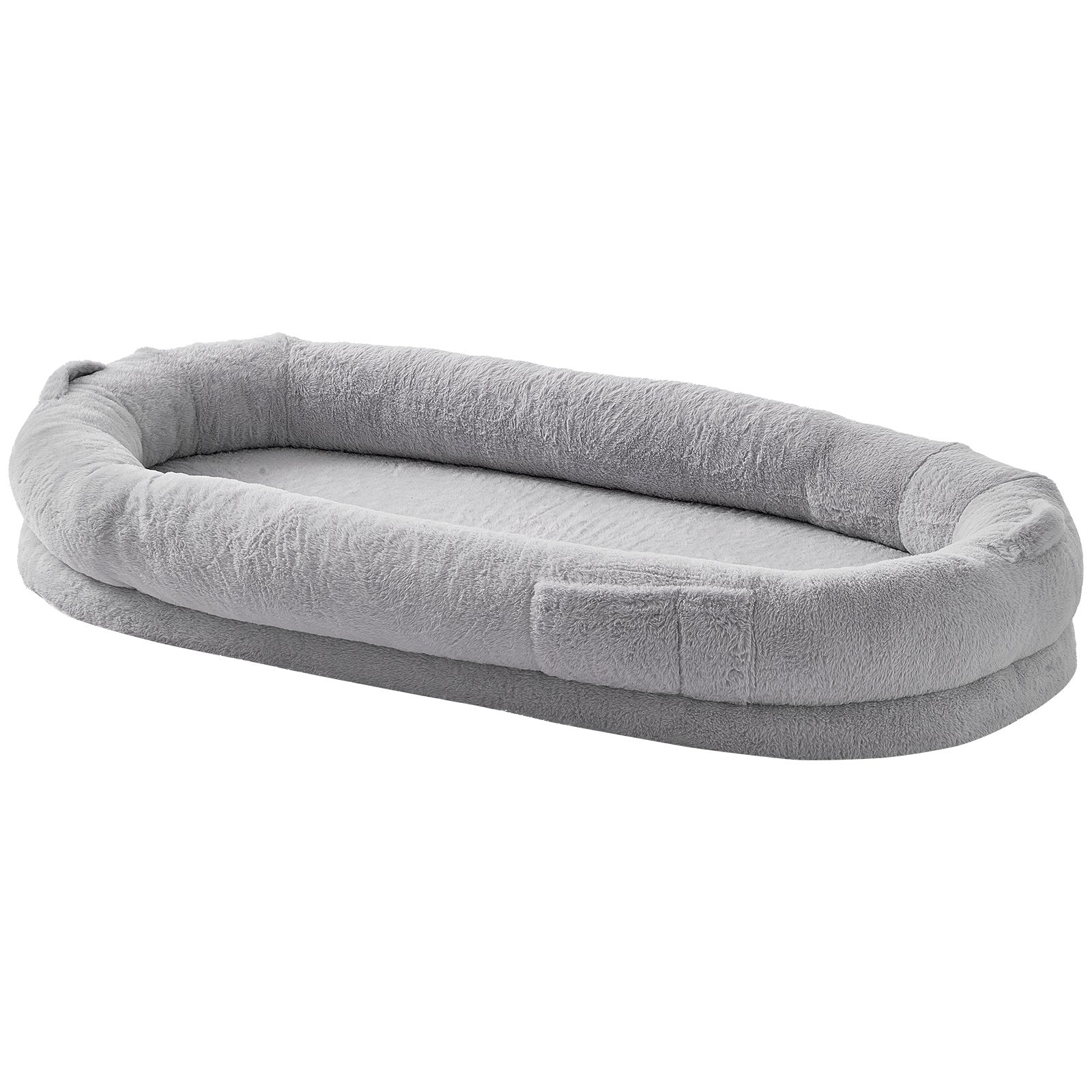 Dog Beds: VEVOR Human Dog Bed 1720x890x250 mm Human Size Dog Bed Washable Faux Rabbit Fur
