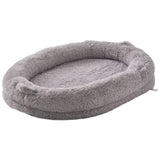 Dog Beds: VEVOR Human Dog Bed 1820x1220x250 mm Human Size Dog Bean Bed Washable PV Velvet