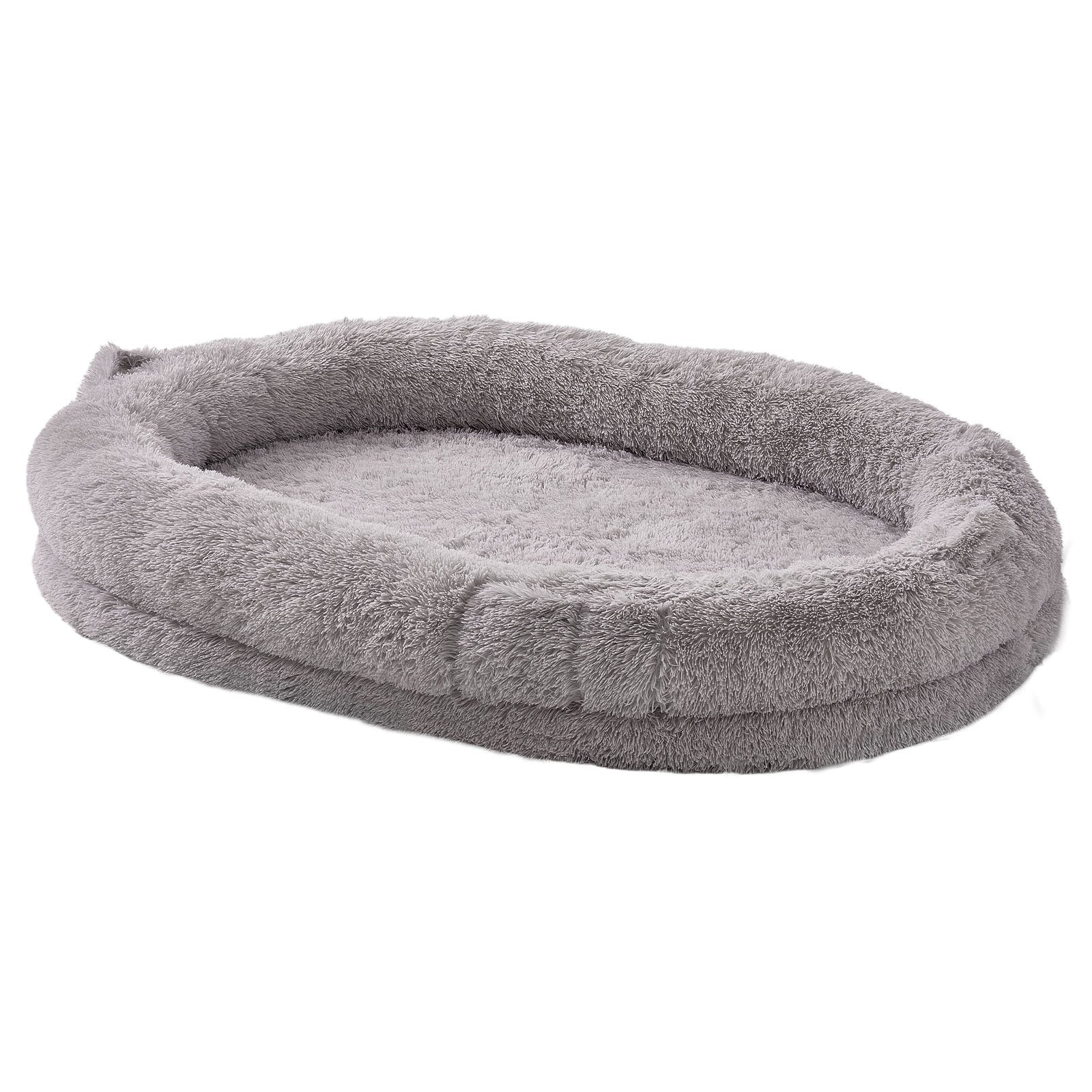Dog Beds: VEVOR Human Dog Bed 1820x1220x250 mm Human Size Dog Bean Bed Washable PV Velvet