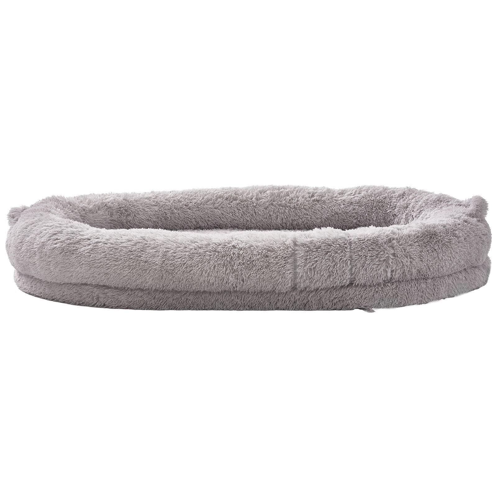 Dog Beds: VEVOR Human Dog Bed 1820x1220x250 mm Human Size Dog Bean Bed Washable PV Velvet