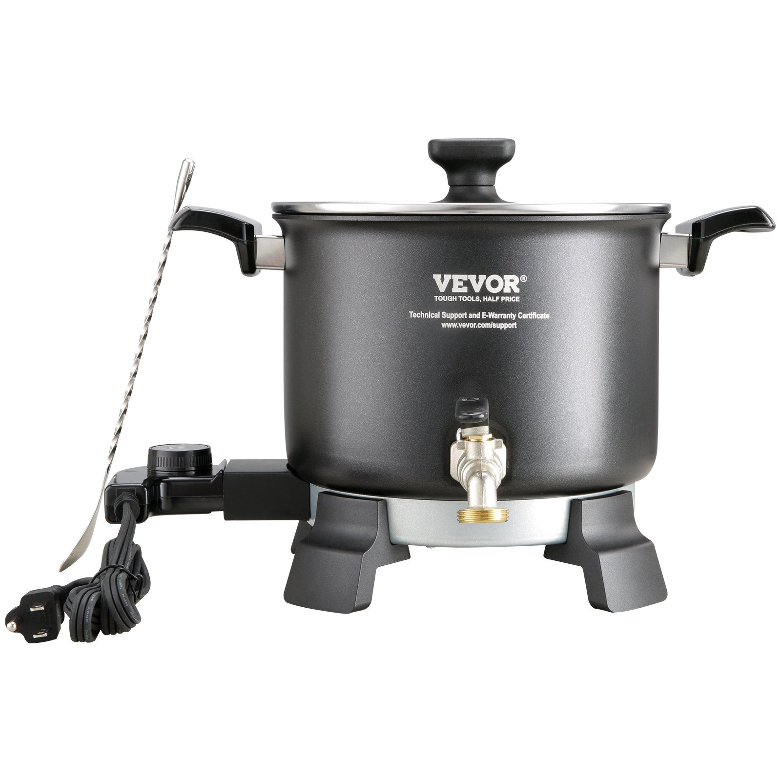 Candle Accessories: VEVOR Wax Melter for Candle Making, 5 Liter Large Electric Wax Melting Pot Easy Pour Spout, 4-level Temperature Control, Easy Clean for Candle Soap Cream Beauty Bulk Production Business or Home