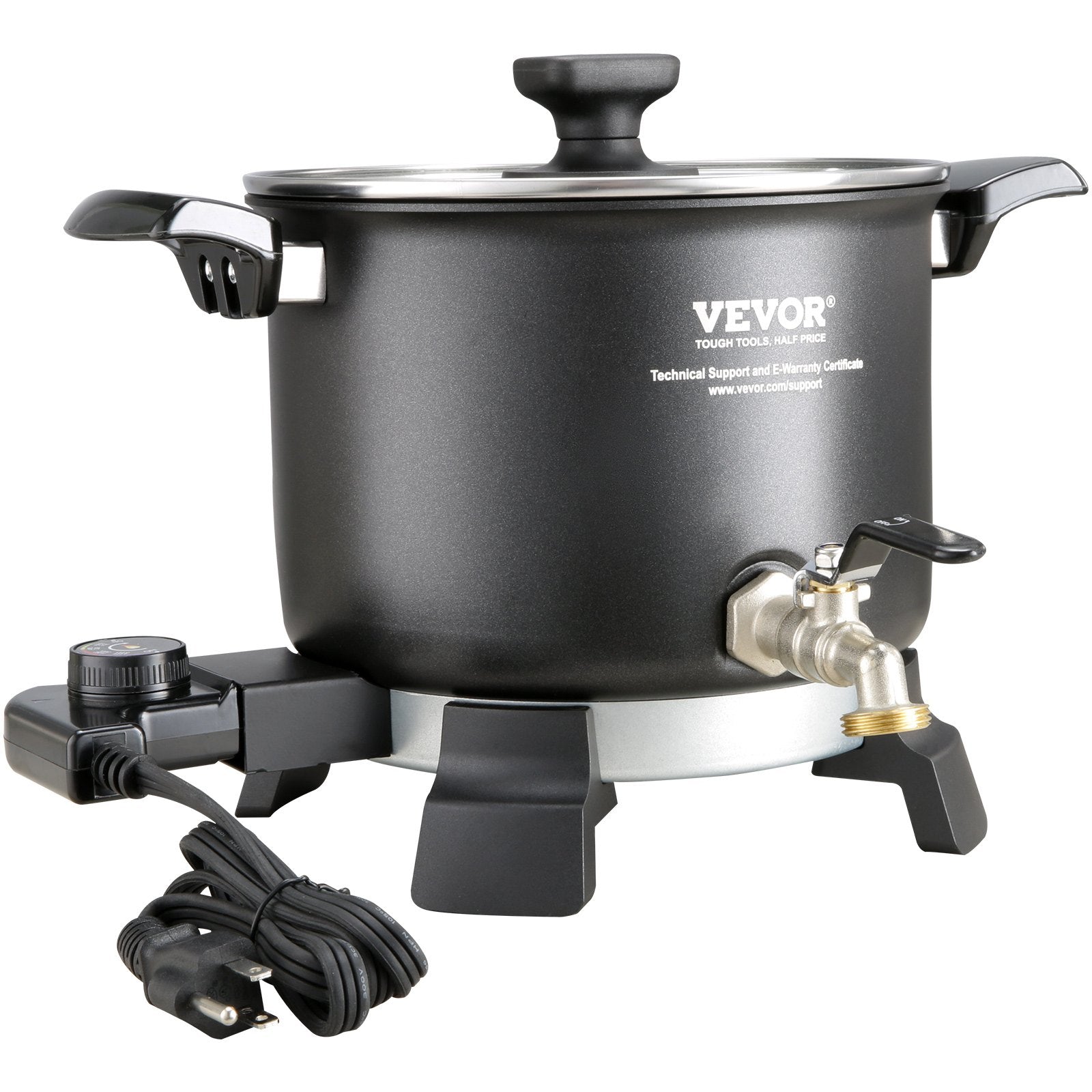 Candle Accessories: VEVOR Wax Melter for Candle Making, 5 Liter Large Electric Wax Melting Pot Easy Pour Spout, 4-level Temperature Control, Easy Clean for Candle Soap Cream Beauty Bulk Production Business or Home