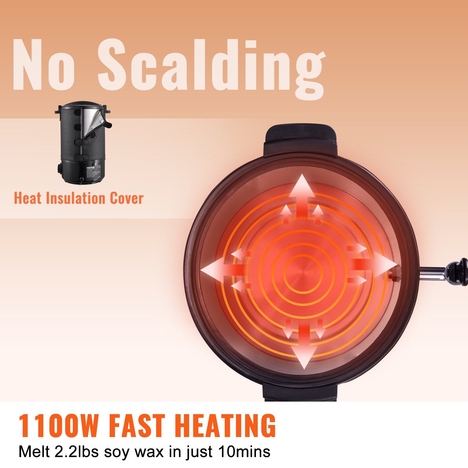 Candle Accessories: VEVOR Wax Melter for Candle Making 6.5Liter Electric Pot Commercial or Home Use