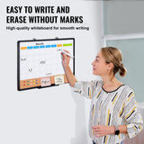 Building Toys: VEVOR 24"x 18" Monthly Calendar Whiteboard & Cork Board Combo with Aluminum Frame  2-in-1 Magnetic Dry Erase Bulletin Board for Wall Mount  Ideal for School, Home, Office