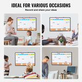 Building Toys: VEVOR 36"x 24" Monthly Calendar Whiteboard & Cork Board Combo with Aluminum Frame  2-in-1 Magnetic Dry Erase Bulletin Board for Wall Mount  Ideal for School, Home, Office