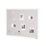 Coat Racks: VEVOR 48"x36" White Cork Board with Linen Surface  Stylish Wall-Mounted Bulletin Board for Home, School, Office  Elegant & Functional Noticeboard