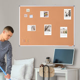 Building Toys: VEVOR 48"x36" Large Cork Board  Wall-Mounted Bulletin Board with Pin Board  Perfect for School, Home, Office