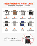 BBQs & Accessories: VEVOR Flavorizer Bars, 44cm Grill Replacement Part, for Weber Genesis ll 310 315 335 340, E/S 325s, ES/SX 325s, E/S 335, EX/SX/EPX-335 Grills, Porcelain-enameled Steel Thicker Heat Plate, 5 Pack