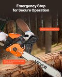 Chainsaws: VEVOR 52cc Gas Chainsaw 1.8 kW Gas Powered 455 mm Chainsaw For Wood Cutting