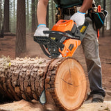 Chainsaws: VEVOR 52cc Gas Chainsaw 1.8 kW Gas Powered 455 mm Chainsaw For Wood Cutting