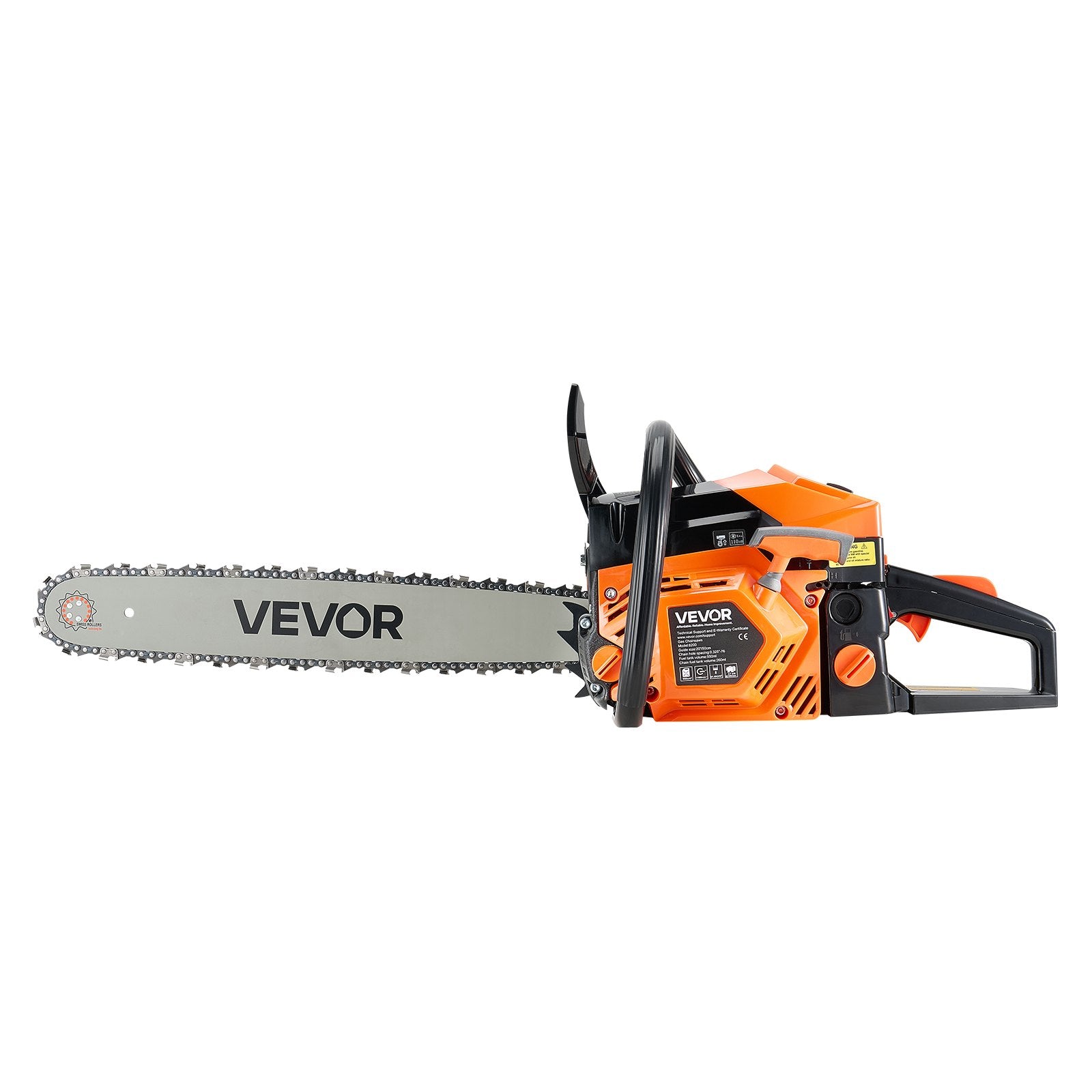 Chainsaws: VEVOR 52cc Gas Chainsaw 1.8 kW Gas Powered 455 mm Chainsaw For Wood Cutting