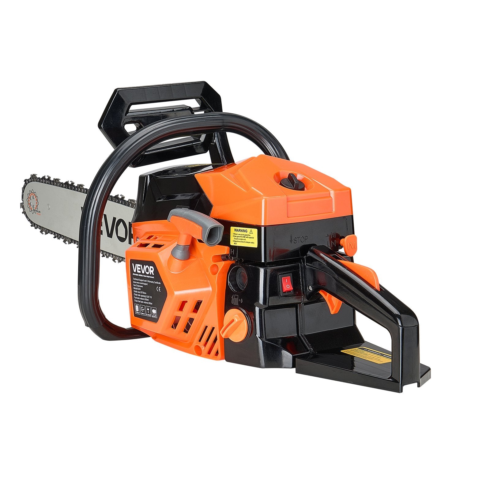 Chainsaws: VEVOR 52cc Gas Chainsaw 1.8 kW Gas Powered 455 mm Chainsaw For Wood Cutting